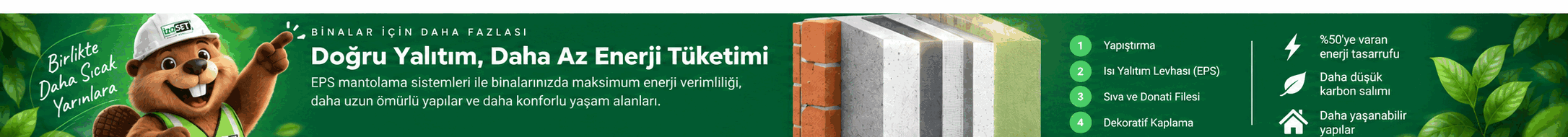 Doğru yalıtım, daha az enerji tüketimi